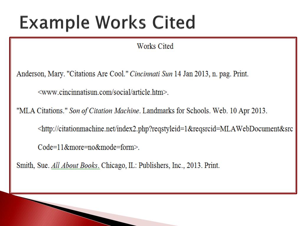 PPT MLA Citation PowerPoint Presentation, free download ID2830815