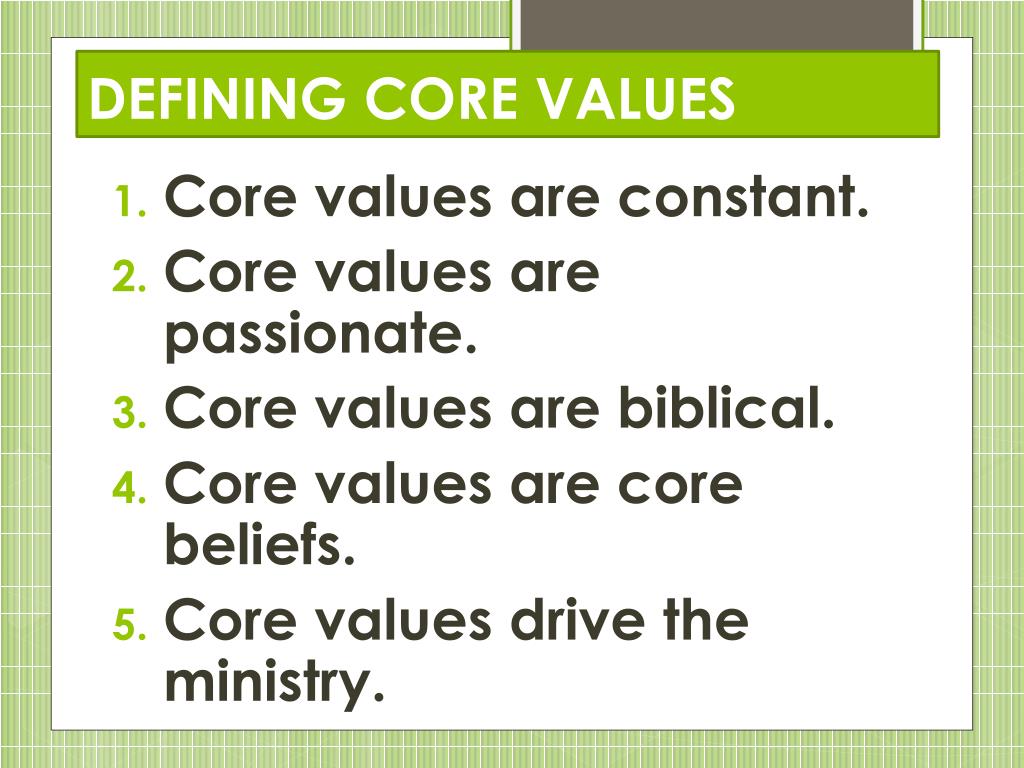 PPT Biblical Core Values PowerPoint Presentation, free download ID