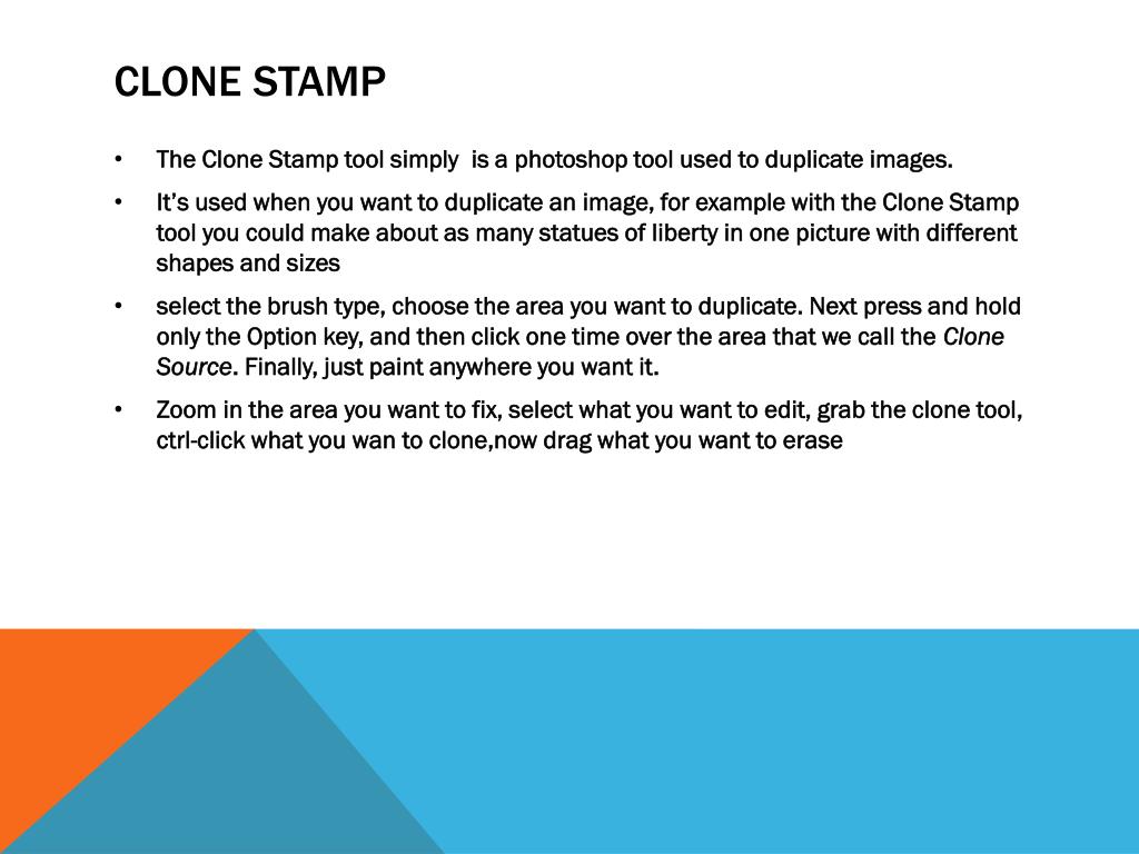 PPT Clone stamp and Healing Brush PowerPoint Presentation, free