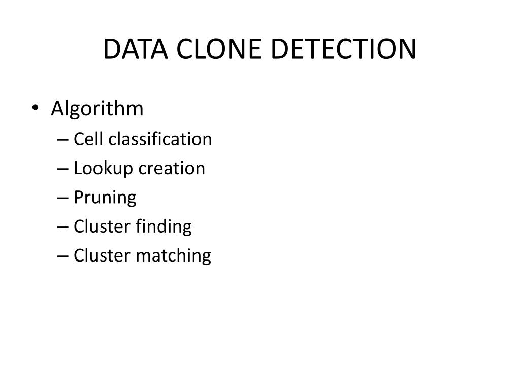 PPT Data Clone Detection and Visualization in Spreadsheets icse 13