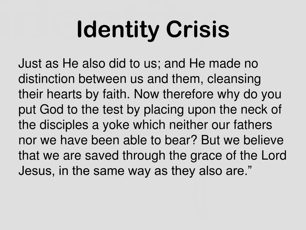 PPT Peter Identity crisis Daniel Identity confirmed Jesus Identity