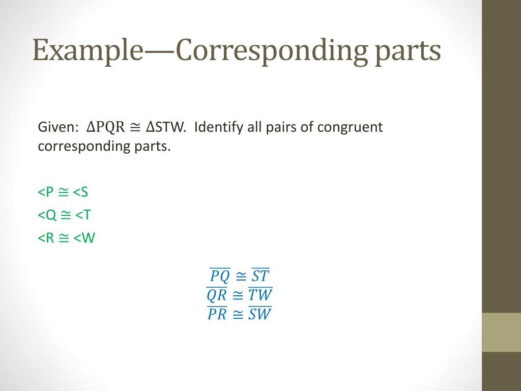 PPT Congruent Triangles PowerPoint Presentation, free download ID