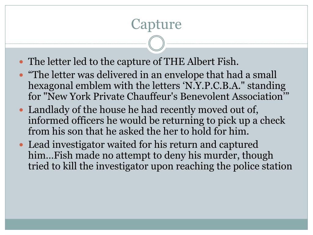 PPT Serial Killer Albert Fish PowerPoint Presentation, free download ID2838634