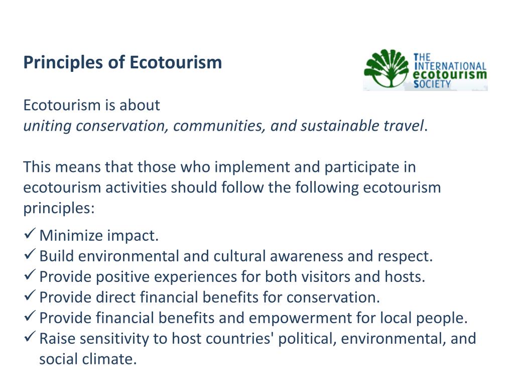 PPT What is Ecotourism? PowerPoint Presentation, free download ID