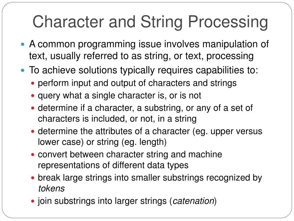 PPT Characters and Strings PowerPoint Presentation, free download