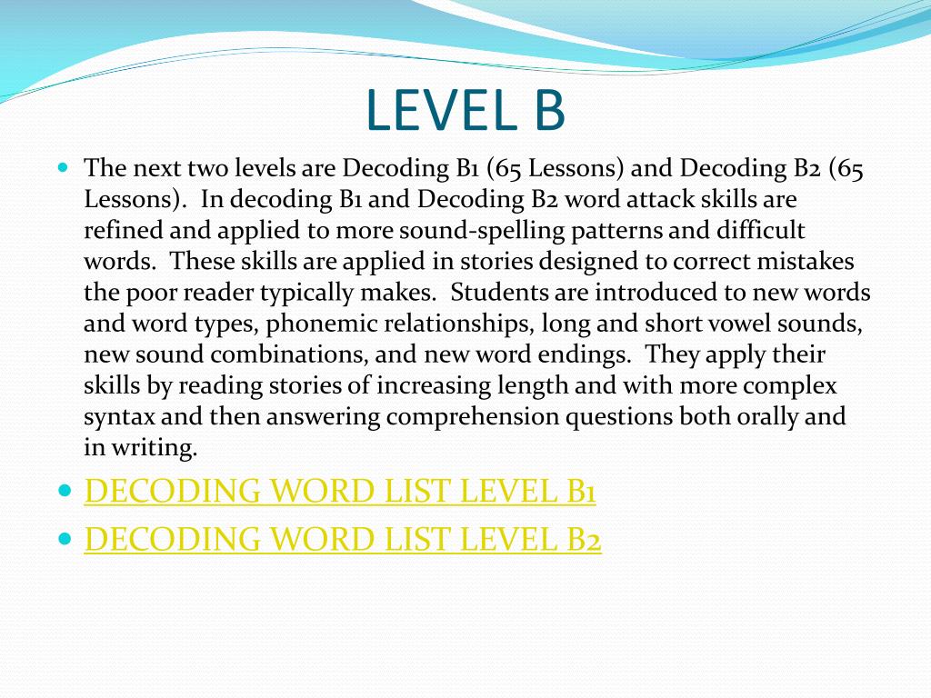 PPT SRA CORRECTIVE READING DECODING PowerPoint Presentation, free