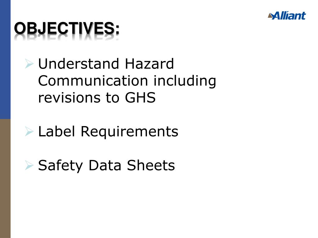 PPT GHS Hazard Communication Employee Training PowerPoint Presentation ID2844024
