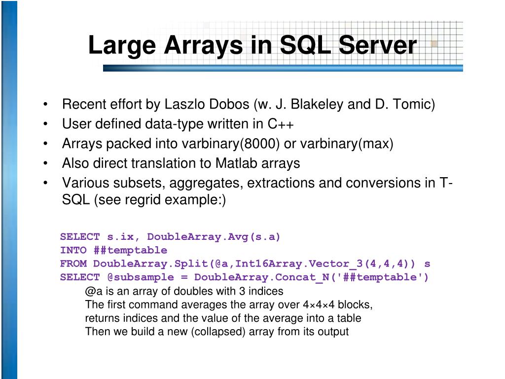 PPT New Challenges in Large Simulation Databases PowerPoint