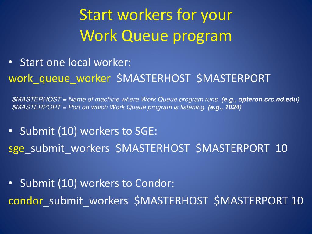PPT Introduction to Scalable Programming using Work Queue PowerPoint Presentation ID2847632