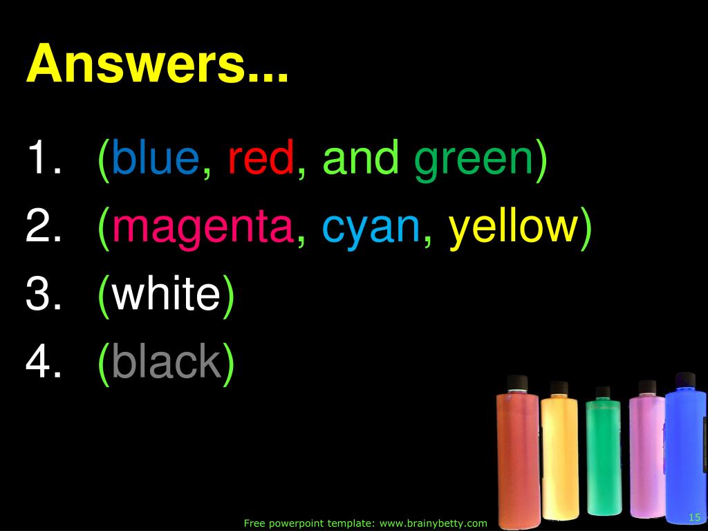 PPT Additive Primary Colors and Subtractive Primary Colors PowerPoint