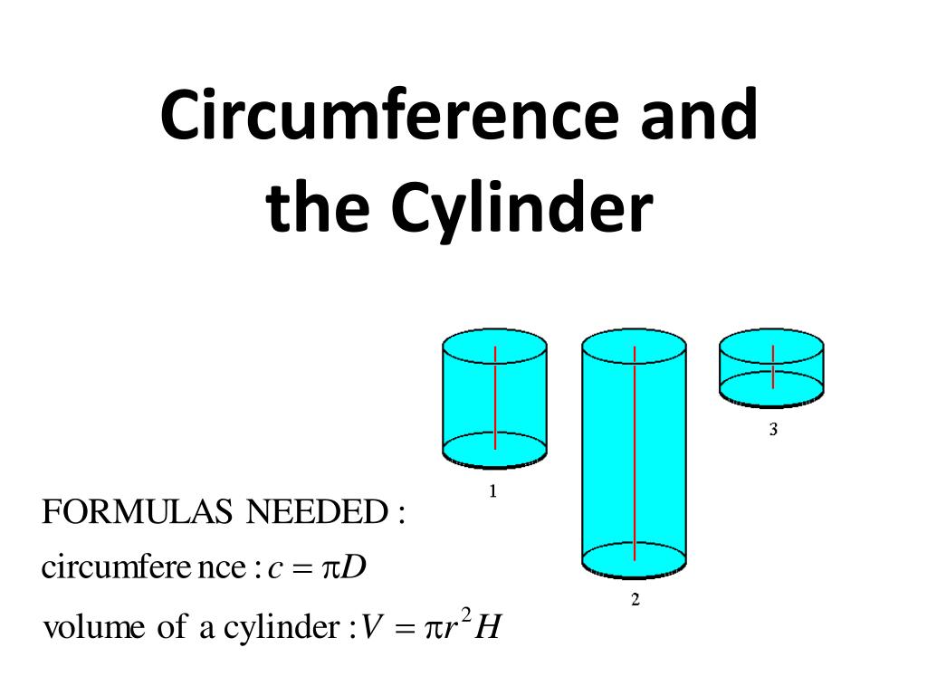 PPT - Circumference and the Cylinder PowerPoint Presentation, free