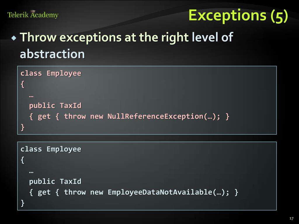 PPT Defensive Programming , Assertions and Exceptions PowerPoint Presentation ID2854385