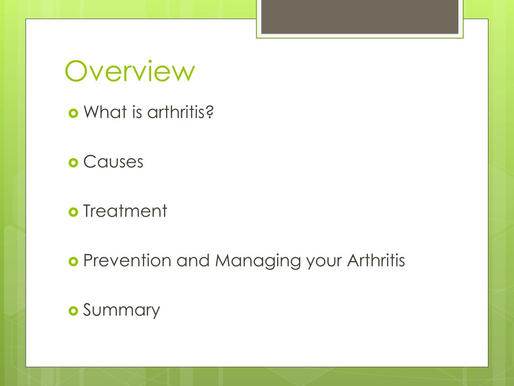 PPT Arthritis PowerPoint Presentation, free download ID2856354