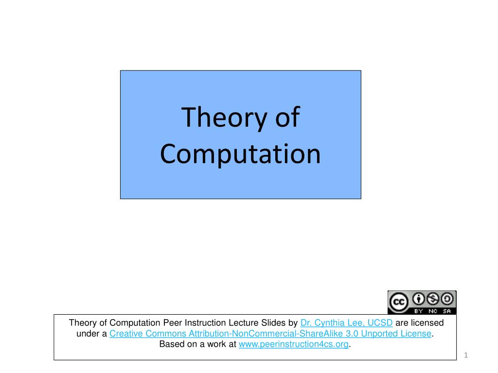 PPT Theory of Computation PowerPoint Presentation, free download ID
