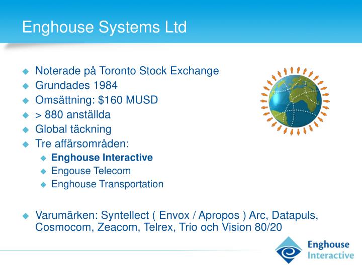 PPT Enghouse Interactive PowerPoint Presentation ID2860710