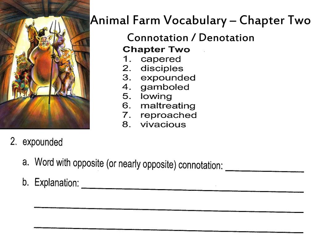 PPT Animal Farm Vocabulary Chapter Two PowerPoint Presentation