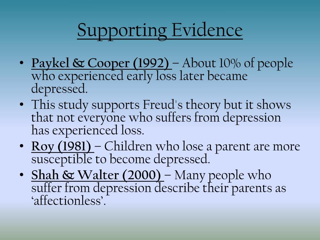 PPT Psychodynamic Approach to Depression PowerPoint Presentation
