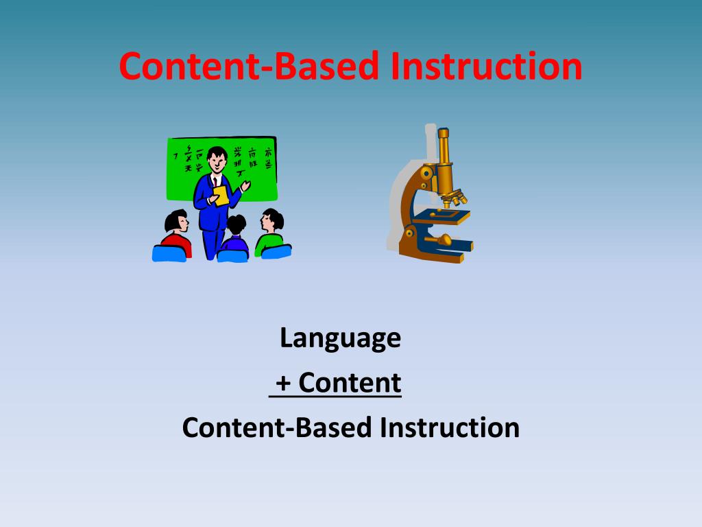 PPT ContentBased Instruction PowerPoint Presentation, free download ID2863665