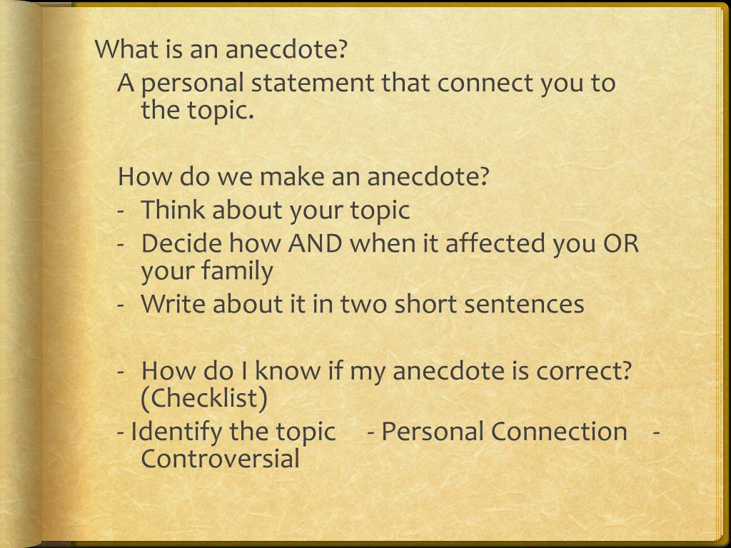 PPT Anecdotes PowerPoint Presentation, free download ID2866232