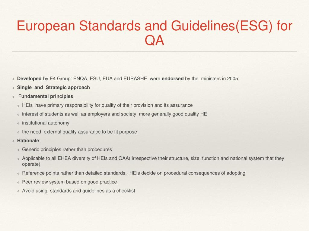 PPT Quality Assurance Dimension of the Bologna Process PowerPoint