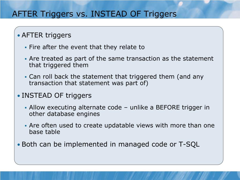 PPT Module 15 Responding to Data Manipulation via Triggers PowerPoint