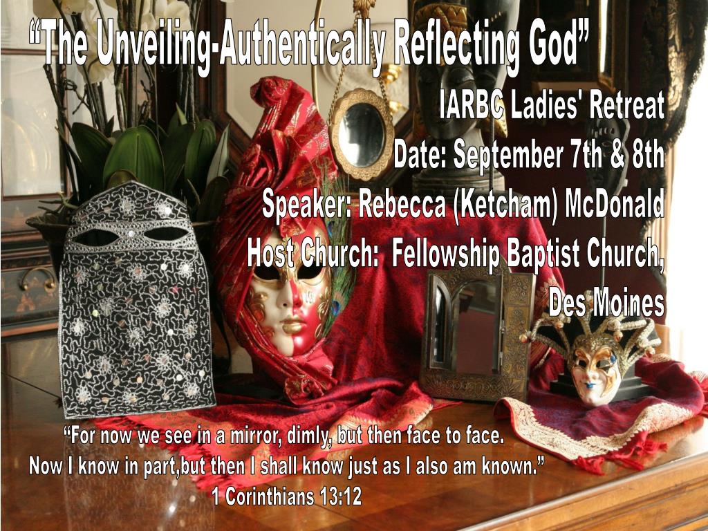 PPT “For now we see in a mirror, dimly, but then face to face. PowerPoint Presentation ID