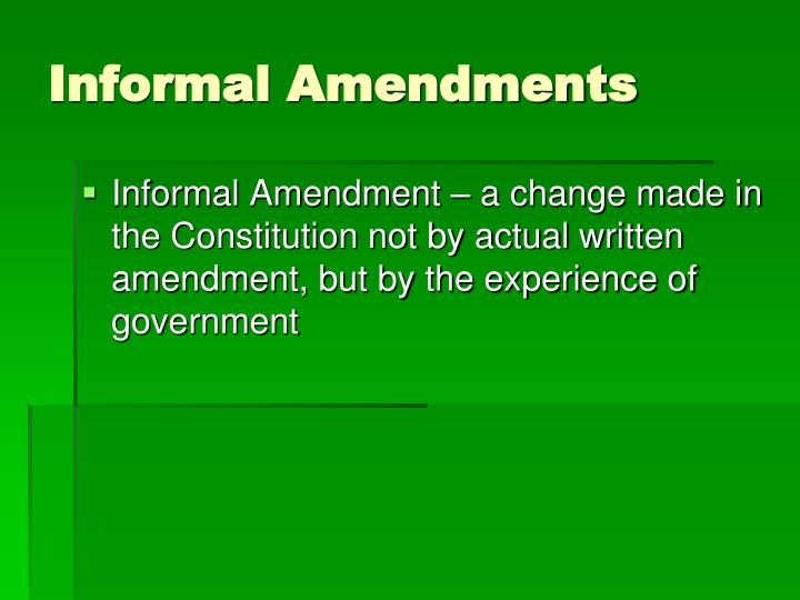 PPT Amendment Process PowerPoint Presentation ID2869034