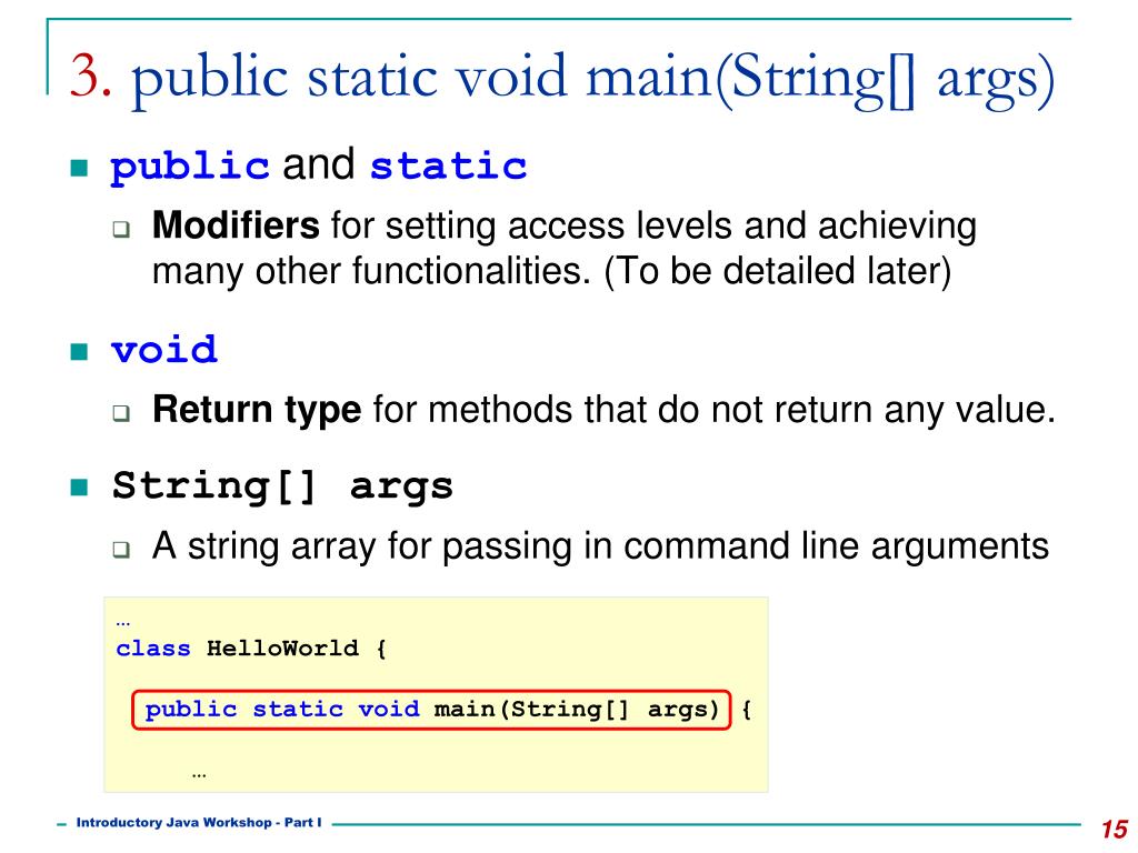 PPT Java Part 1 PowerPoint Presentation, free download ID