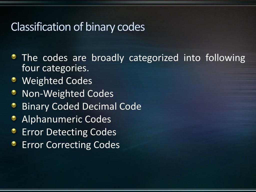 PPT Binary Codes PowerPoint Presentation, free download ID2870690