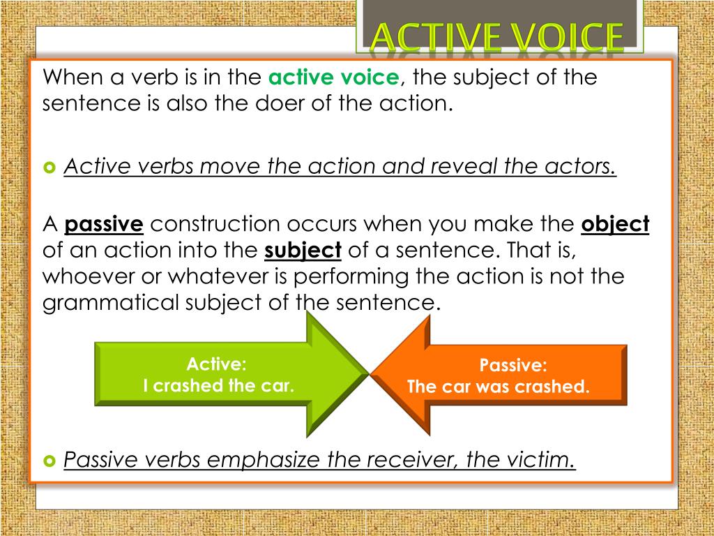 PPT Active & Passive Voice PowerPoint Presentation, free download