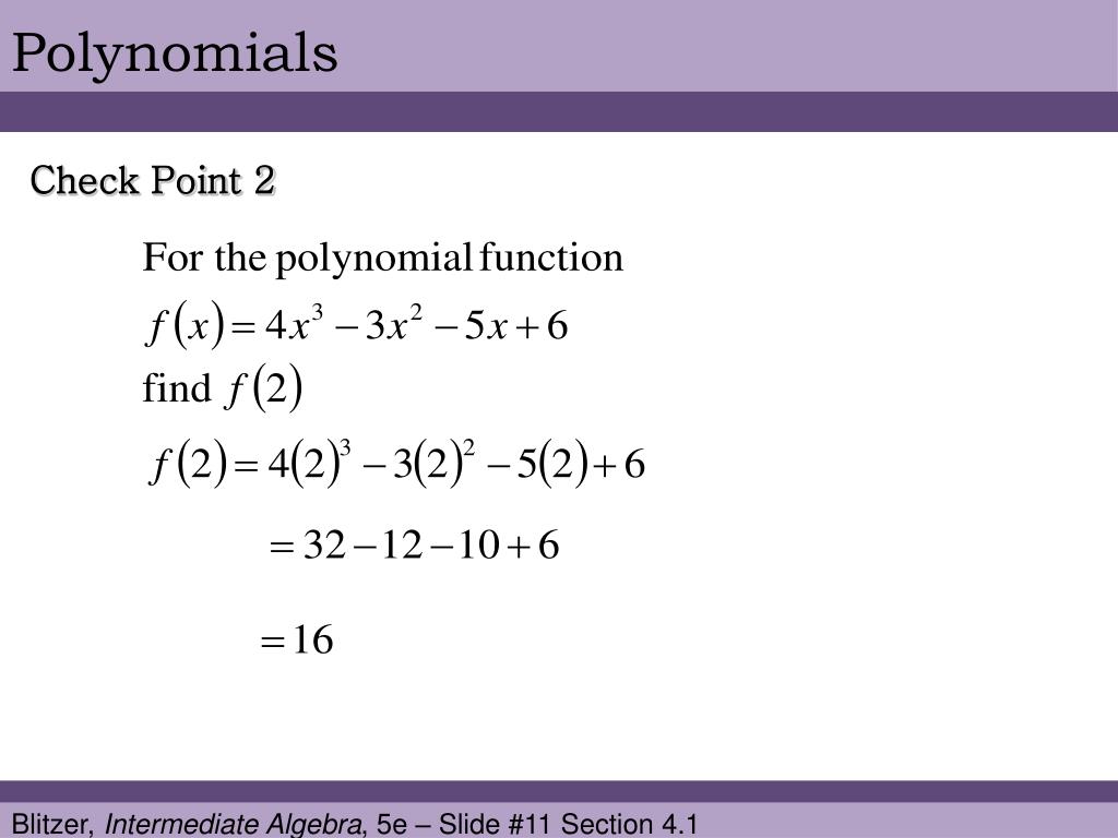 PPT Chapter 5 Polynomials, Polynomial Functions, and Factoring