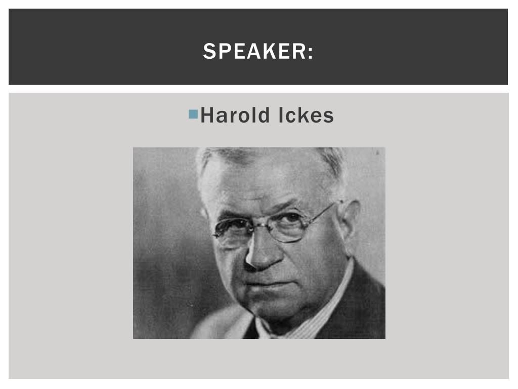 PPT What is an American? Harold Ickes PowerPoint Presentation, free