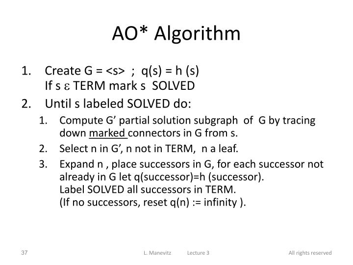 PPT A* and AO* Search Algorithm PowerPoint Presentation ID2875644