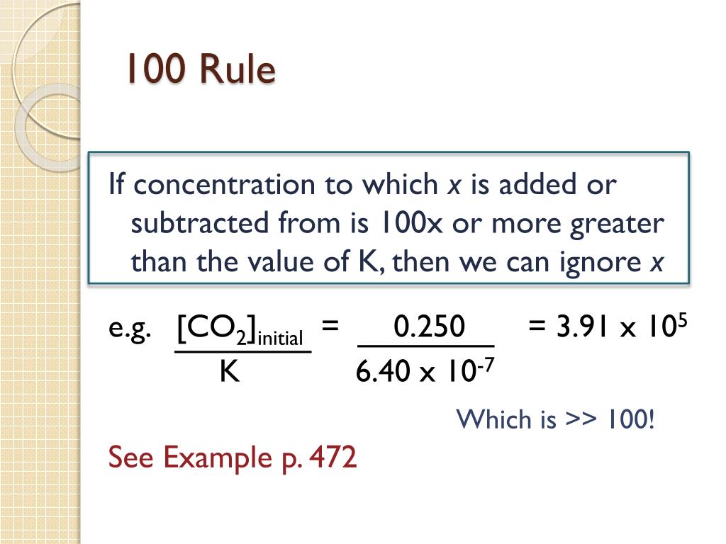 PPT The Equilibrium Constant, K, and The Reaction