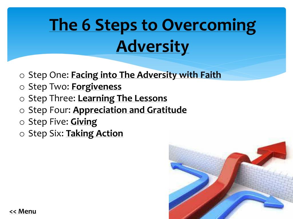 PPT The Six Steps to Adversity PowerPoint Presentation(03)
