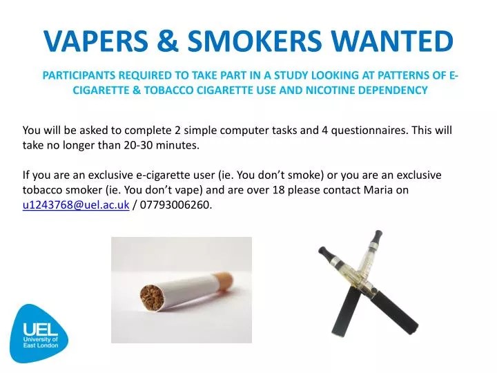 PPT VAPERS & SMOKERS WANTED PowerPoint Presentation, free download