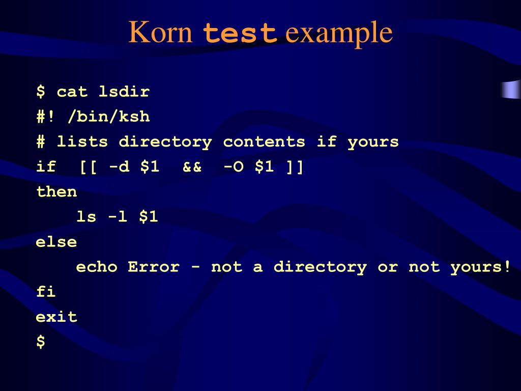 PPT The Korn Shell (ksh) PowerPoint Presentation, free download ID