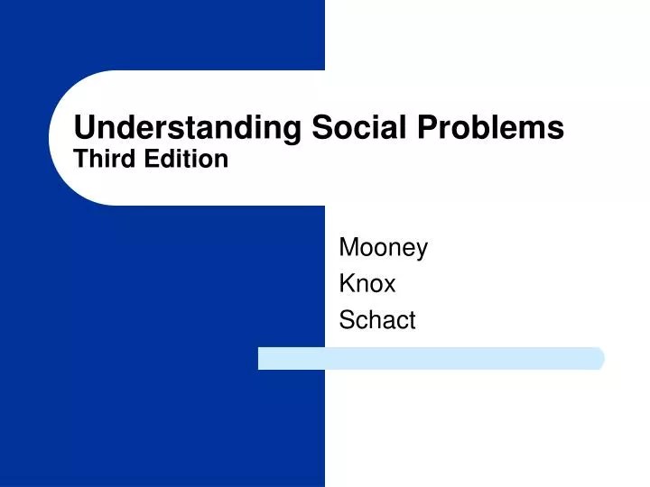 PPT Understanding Social Problems Third Edition PowerPoint