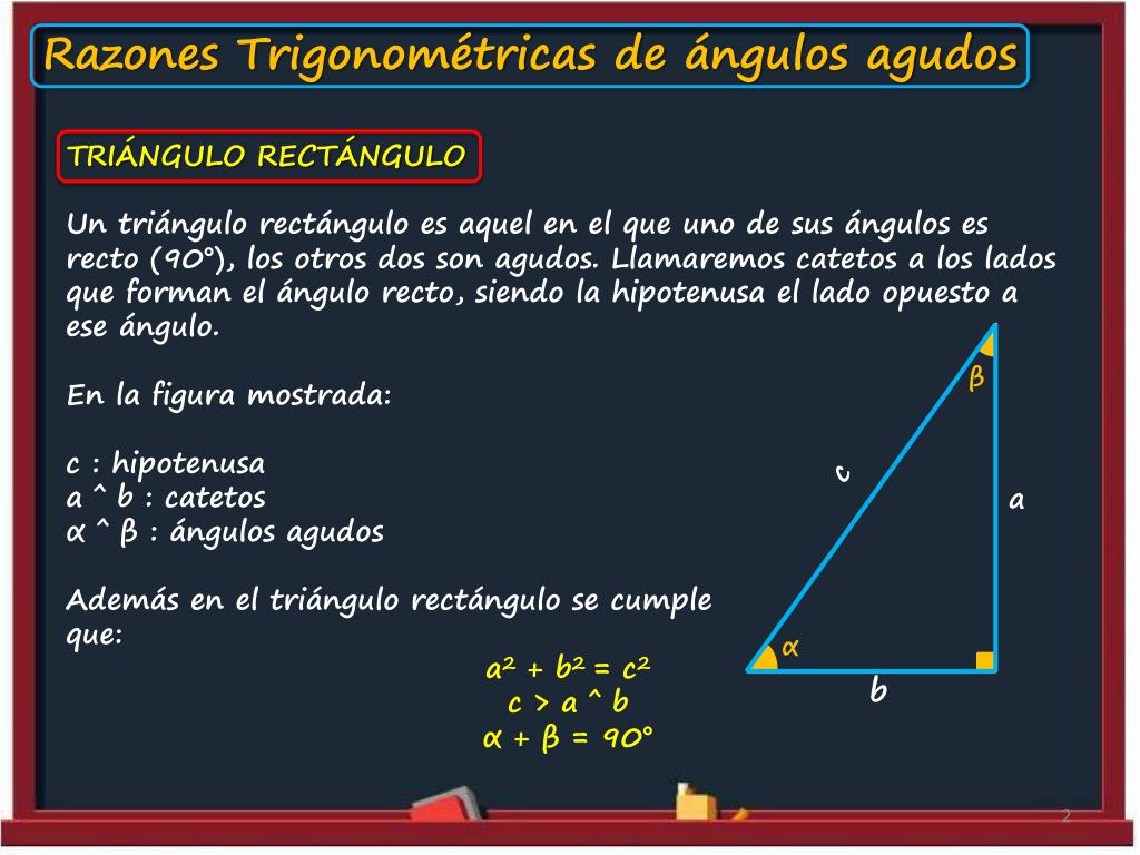 PPT Razones Trigonométricas de ángulos agudos PowerPoint