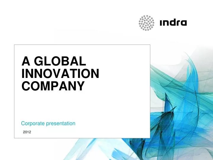 PPT A GLOBAL INNOVATION COMPANY PowerPoint Presentation, free
