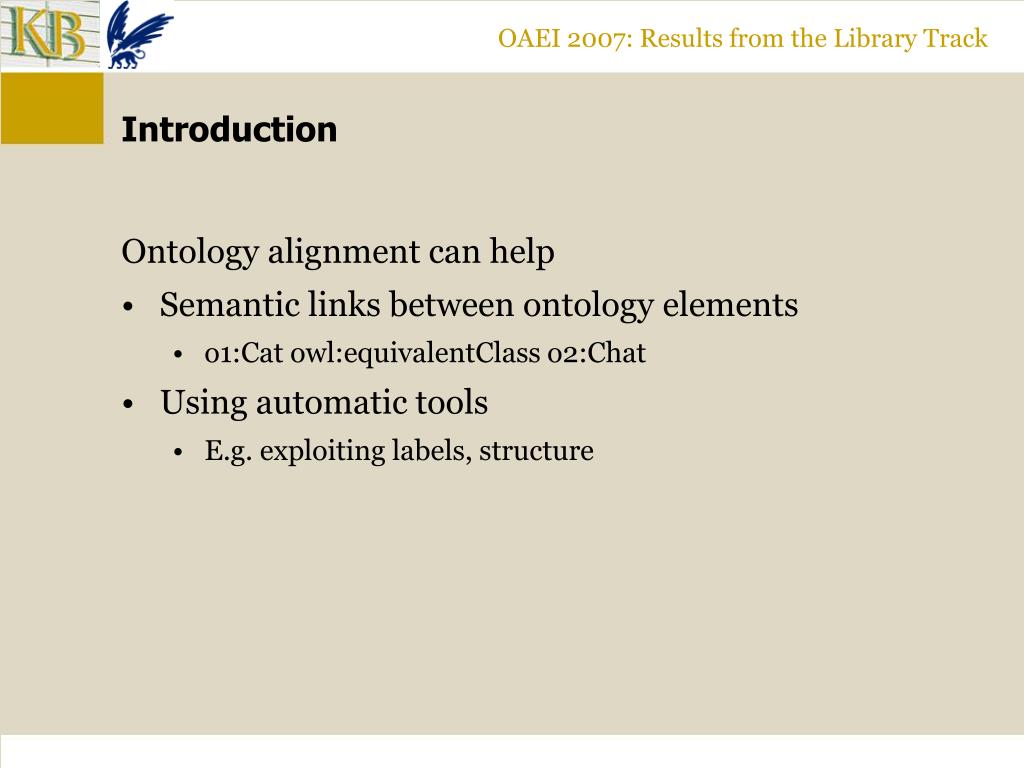 PPT The Value of Usage Scenarios for Thesaurus Alignment in Cultural