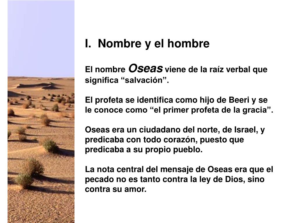 PPT Introducción al profeta Oseas PowerPoint Presentation, free download ID2896755