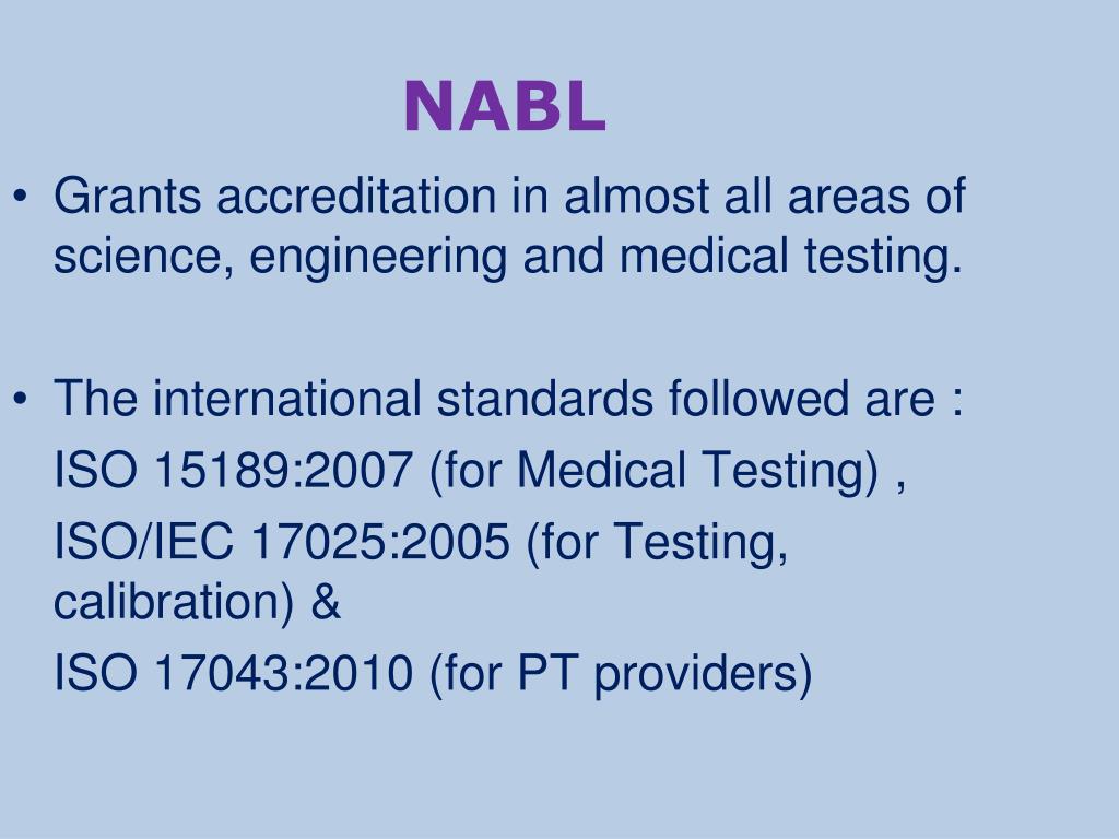 PPT NABL ACCREDITATION PowerPoint Presentation, free download ID