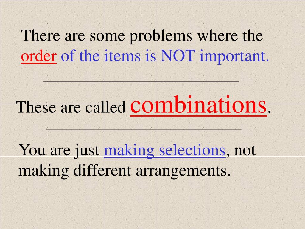 PPT - PERMUTATIONS AND COMBINATIONS PowerPoint Presentation, free