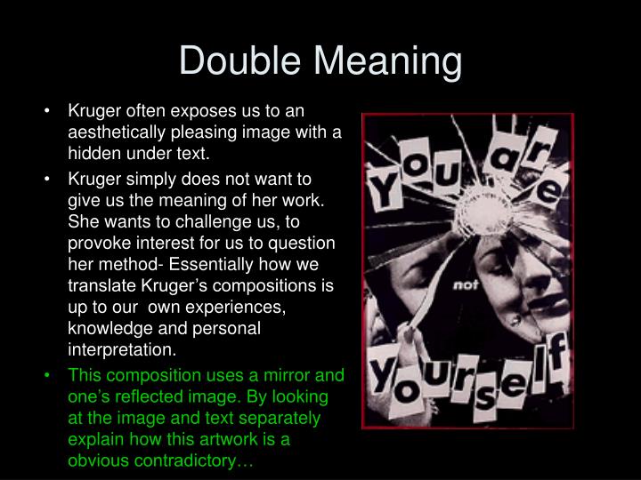 PPT BARBARA KRUGER PowerPoint Presentation ID2909751