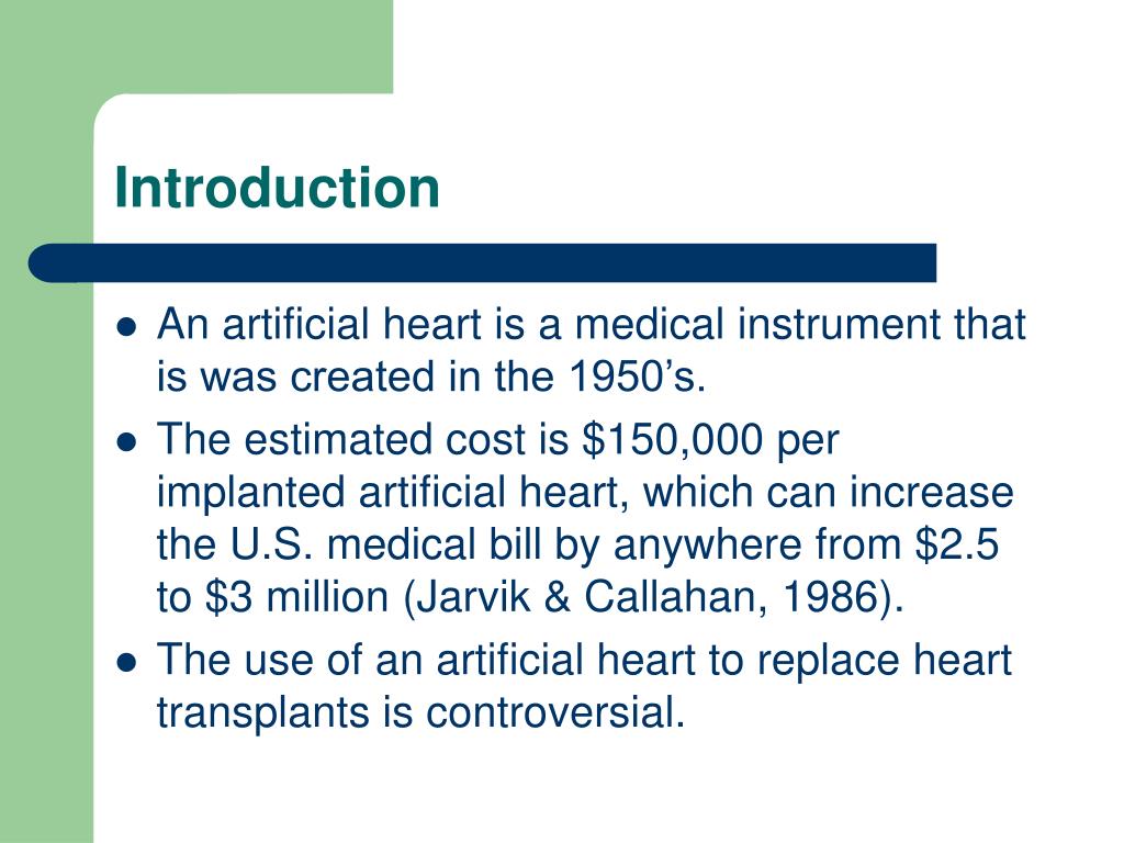 PPT The Artificial Heart PowerPoint Presentation, free download ID2909939
