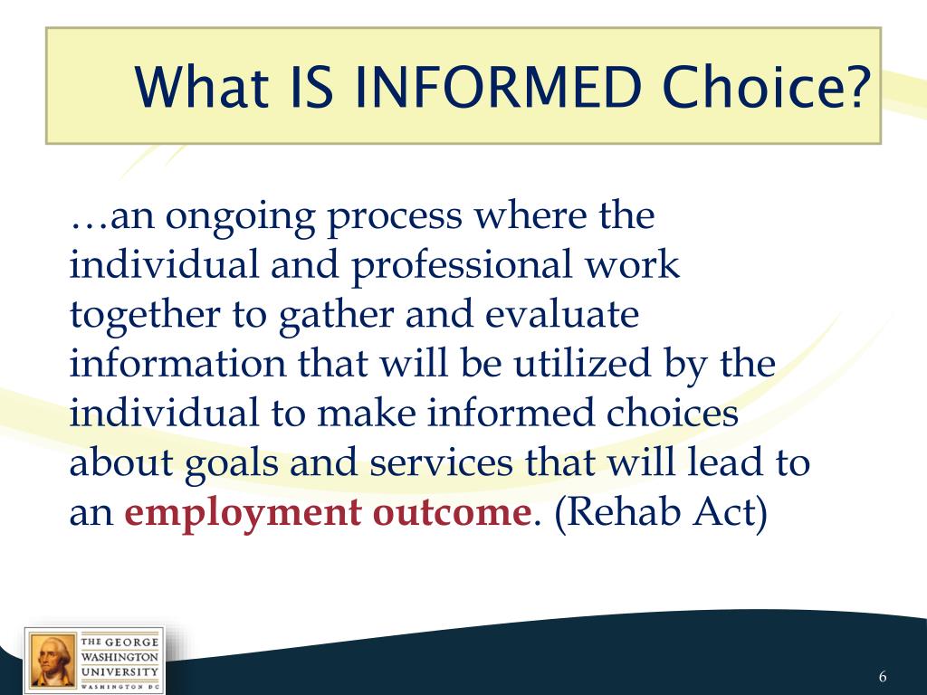 PPT Employment First The Role of Informed Choice PowerPoint