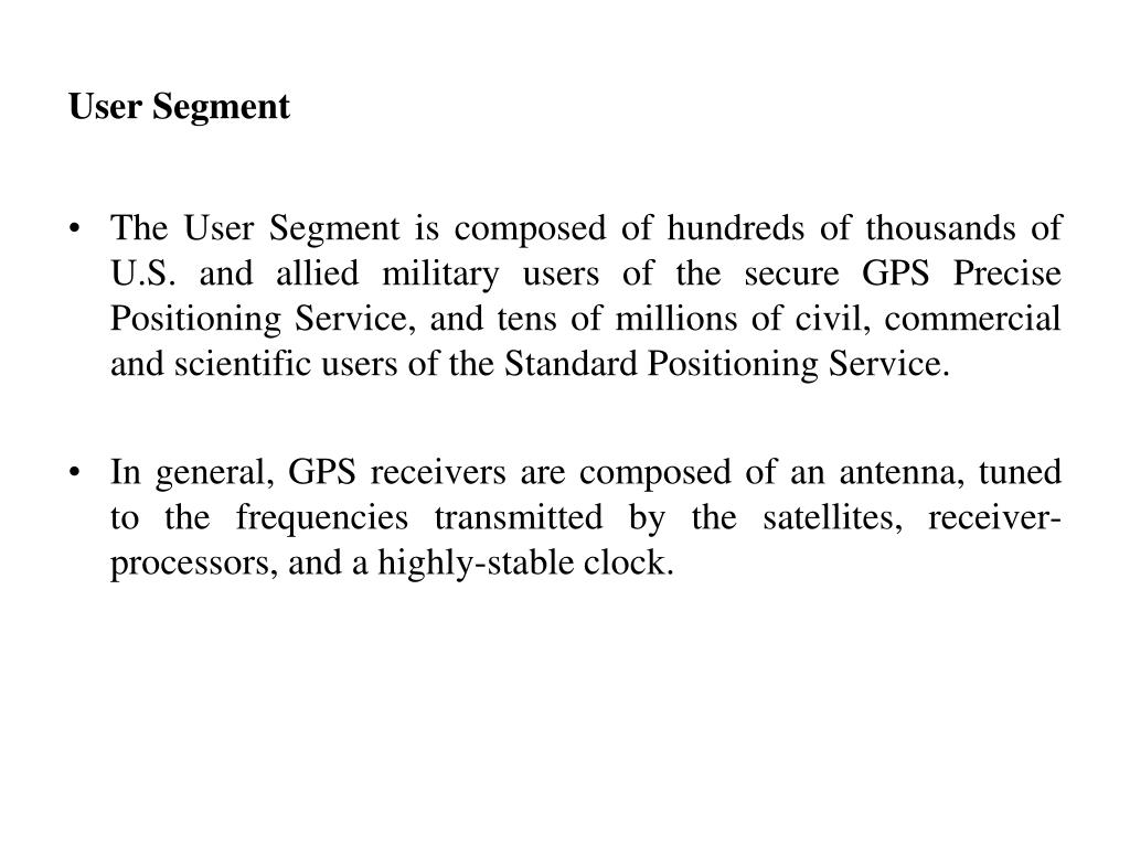 PPT GPS Segments / Components PowerPoint Presentation, free download