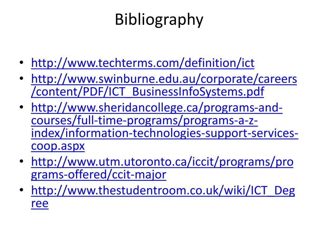 PPT Information And Communication Technology PowerPoint Presentation