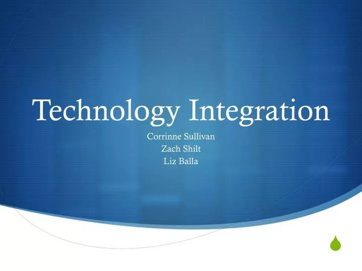 PPT Technology Integration PowerPoint Presentation, free download